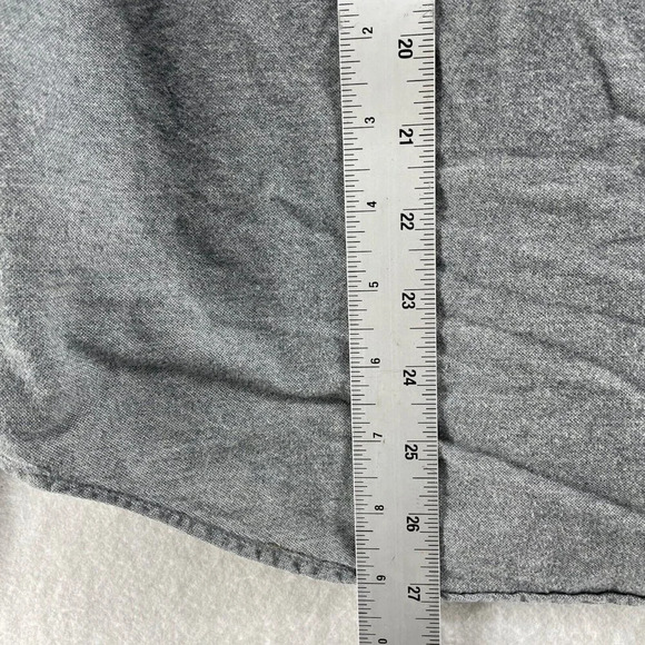 American Eagle Shirt Mens Sz S Gray Soft Flannel Button Down Classic Long Sleeve - Picture 5 of 10